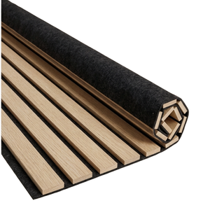 Pannello acustico flessibile impiallacciato in rovere 1200x520x18 mm