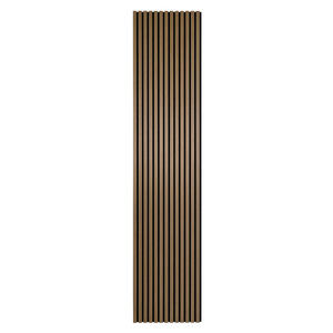 Pannello acustico in impiallacciatura di rovere affumicato 2400x520x18 mm