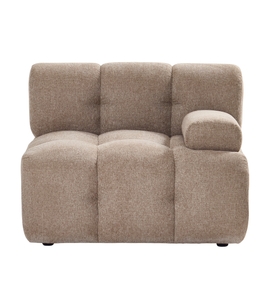 Lilie - Modulo destro color sabbia - L: 95 x P: 95 x A: 64 cm