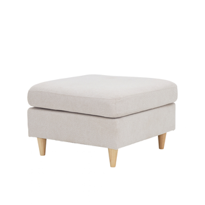 Hildur - pouf beige L: 66 x L: 66 x A: 43 cm