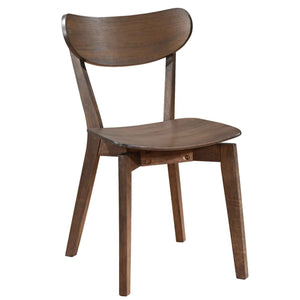 Rory sedia da pranzo – Sedia in impiallacciatura di rovere affumicato