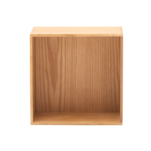Scaffale a muro Rumi 33x20x33 cm in rovere con supporto a muro