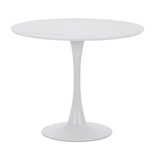 Tavolo da pranzo Diego in marmo bianco Ø90 cm