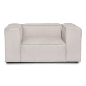 Hailey poltrona in beige L: 136 × P: 100 × H: 64 cm