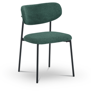 Lucinda - Sedia da pranzo tessuto verde