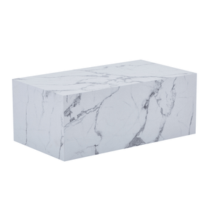 Maxine Tavolino in marmo bianco 90x50 cm