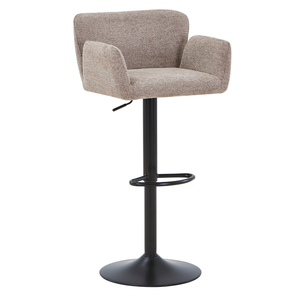 Melody Sgabello da bar – tessuto sabbia con altezza regolabile e funzione girevole