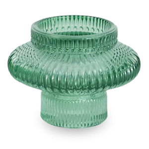 Nala portacandela in vetro verde 6 cm