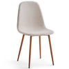 Beige con gambe in rovere