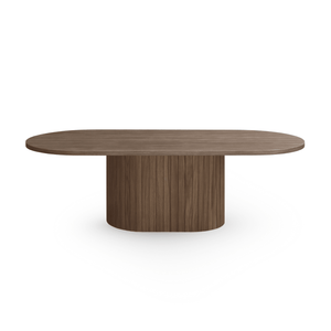 Bobby - Tavolino ovale 120x55x45 cm Rovere fumé