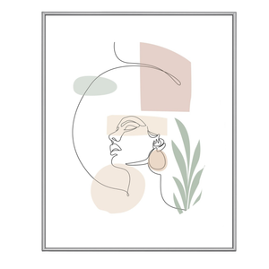 Cornice Malina in PVC lucido Acciaio 30x40 cm