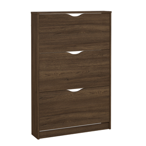 Livo Scarpiera a 3 ante in rovere fumé