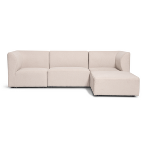 Emilia divano modulare in beige 3 moduli con chaise longue destra e sinistra L: 243 x P: 158 x H: 72 cm