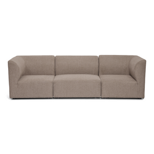 Emilia divano modulare in sabbia con 3 moduli L: 243 x P: 79 cm x H: 72 cm