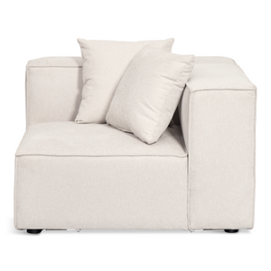 Hailey - Modulo d'angolo in beige L: 100 X P: 100 X H: 65 cm