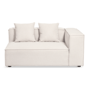 Hailey - Modulo destro in beige L: 147 x P: 100 x H: 65 cm