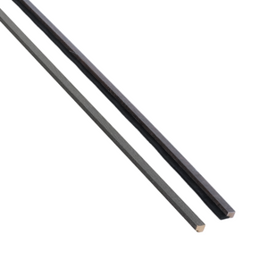 Listelli di finitura per pannelli acustici in impiallacciatura rovere nero 3000×45×18 mm – destra & sinistra (2 pezzi)