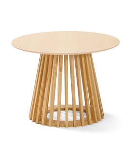 Tavolino Harris rotondo in effetto rovere - Ø70 cm