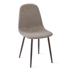 Tessuto color sabbia con gambe in rovere affumicato