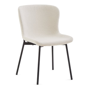 Adena Sedia da pranz - Bouclé bianco