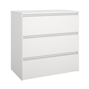 Maise cassettiera 70x70x41 cm con 3 cassetti in bianco