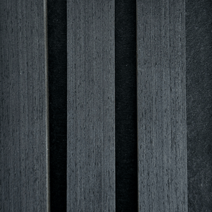 Campione di pannello acustico Premium in impiallacciatura di rovere nero, 150 x 120 mm