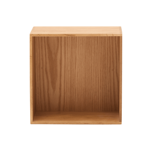 Scaffale a muro Rumi 33x20x33 cm in rovere con supporto a muro