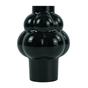 Foxy vaso in vetro nero 21 cm