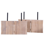 Susan/Molly/Esther - piastra supplementare con fessura (2 pezzi) per tavolo in legno - Quercia bianca oliata