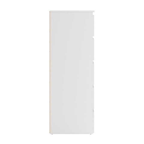 Maise Cassettiera H:114 x L:65 x P:41 cm con 5 cassetti in bianco