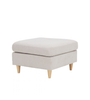 Hildur - pouf beige L: 66 x L: 66 x A: 43 cm