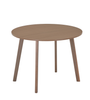 Tavolo da pranzo rotondo Vinnie con allunghe da 100/140/180 cm, effetto rovere affumicato - 2 prolunghe incluse