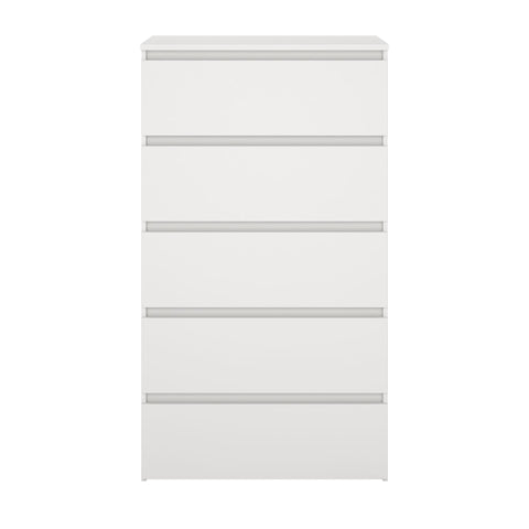 Maise Cassettiera H:114 x L:65 x P:41 cm con 5 cassetti in bianco