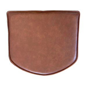 Bella - cuscino di seduta in pelle artificiale marrone