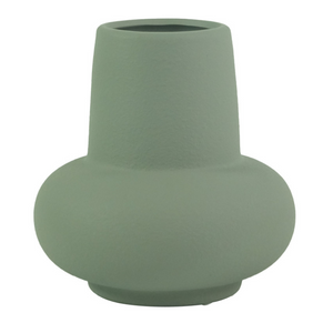 Birka vaso in ceramica colore verde polvere, 15 cm
