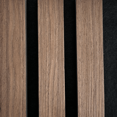 Campione di pannello acustico in impiallacciato rovere fumé 150 x 120 mm