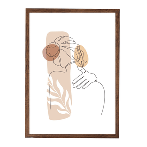 Paloma cornice per foto 50x70 cm in legno affumicato