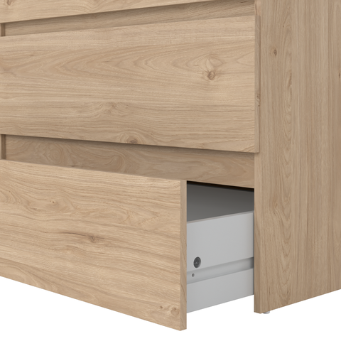 Maise cassettiera H:114 x L:65 x P:41 cm con 5 cassetti in look rovere