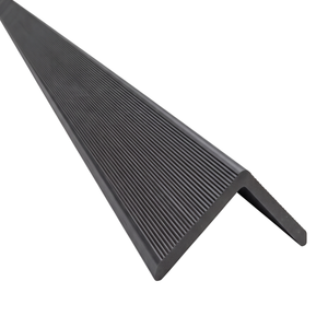 Kinsley - listello superiore/di chiusura per rivestimento di facciata in composito nero 2900 x 219 x 29 mm