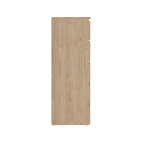 Maise cassettiera H:114 x L:65 x P:41 cm con 5 cassetti in look rovere