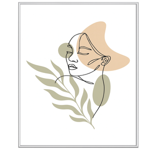 Cornice Malina in PVC lucido Argento 60x90 cm