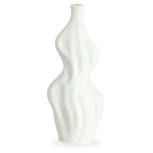 Alva vaso in ceramica bianco 25 cm