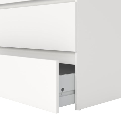 Maise Cassettiera H:114 x L:65 x P:41 cm con 5 cassetti in bianco