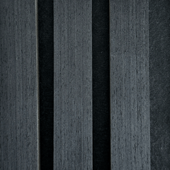 Campione di pannello acustico in rovere nero impiallacciato 150 x 120 mm