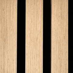 Campione di pannello acustico in rovere impiallacciato 150 x 120 mm
