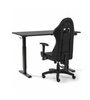 Tavolo regolabile in altezza Damian 115x60 cm nero + sedia da gaming Julian