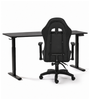 Tavolo regolabile in altezza Damian 160x80 cm nero + sedia da gaming Julian