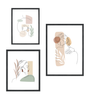 Set di cornici Paloma, nero, 3 pezzi
