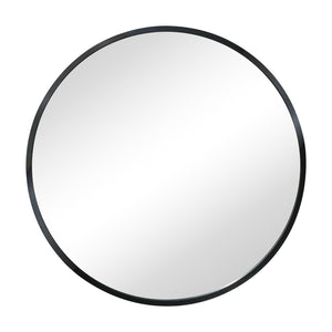 Julia  - Specchio rotondo con cornice nero Ø50 cm.