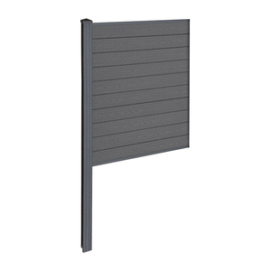 Finley recinzione in WPC modulo intermedio - A: 150 x L: 95 cm - Grigio antracite/nero